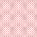 Simple seamless lace mesh texture. White grid on the pink background. Royalty Free Stock Photo