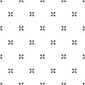 Simple seamless pattern. Abstract geometric backdrop. Black cross hatch on white background. Repeated geometry texture. Repeating