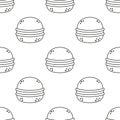 simple seamless pattern of cartoon macaroon