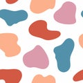 Simple seamless pattern with color stains.