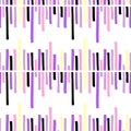 Simple seamless pattern. Pink and purple pastel colors, abstract hand drawn stripes, scandinavian childish minimal geometric Royalty Free Stock Photo