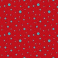 Simple seamless pattern with random polka dot on bright red Royalty Free Stock Photo