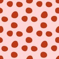 Simple seamless pattern with repeating uneven round spots.