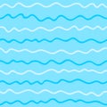 Simple seamless sea waves blue pattern Royalty Free Stock Photo
