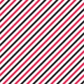 Simple seamless striped pattern, straight diagonal lines, black and white texture, vector background. Royalty Free Stock Photo