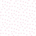 Simple seamless vector pattern with adorable pink dots. Suitable for any project you want