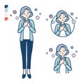 Simple senior woman_healing