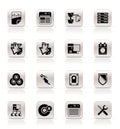 Simple Server Side Computer icons Royalty Free Stock Photo