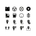 Simple Set of Approve Related Vector Line Icons. Contains such Icons as road, drive, map, place and more.