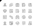 Simple Set of Approve Related Vector Line Icons. Linear Pictogram Pack. Editable Stroke.