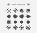 Simple Set of Bacteria, and Viruses related vector glyph icon. Contains such Icons as Virus like Corona Virus Royalty Free Stock Photo