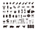 Simple Set of Barbecue Related Vector Line Icons, vector illustration