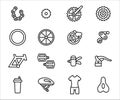 Simple Set of bicycle spare part shop Related Vector icon user interface graphic design. Contains such Icons as frame, tyre, gear