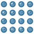 Simple Set of Cloud Computing Related Vector Line Icons Royalty Free Stock Photo