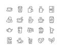 Line Coffee and Tea Icons