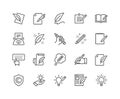 Line Copywriting Icons