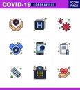 Simple Set of Covid-19 Protection Blue 25 icon pack icon included clipboard, question, covid, online, water