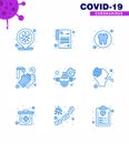 Simple Set of Covid-19 Protection Blue 25 icon pack icon included vacation, airplane, health, twenty seconds, medical