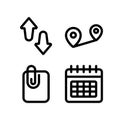 Simple Set of Data Analysis Related Vector Line Icons Royalty Free Stock Photo