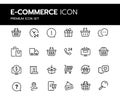 Simple Set of E-Commerce Line Icon.