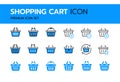 Simple Set of E-Commerce Line Icons Color. Editable Stroke.