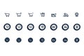 Simple set of e-commerce related vector line icons. Contains such Icons as Store, Mobile Store, Shopping and more. Editable stroke Royalty Free Stock Photo