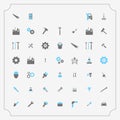 Simple Set of Engineering Related Vector Icons