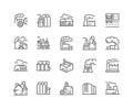 Line Factories Icons