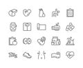 Line Fitness Icons