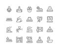 Line Mass Production Icons