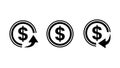 Simple Set of Money Related Vector Line Icons. Contains such Icons as increase, receive, decrease and send money,. Editable Stroke Royalty Free Stock Photo