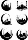Vector mosque silhouette