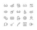 Line Optometry Icons