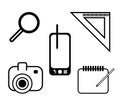Simple Set Of Photographer Related Vector Outline Icons