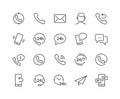 Line Contact Icons