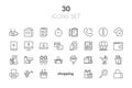 Simple Set of Shopping Cart Related Vector Line Icons. Contains Royalty Free Stock Photo