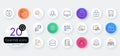 Simple set of Teamwork, Online shopping and Smile line icons. For web application. Vector