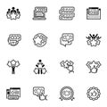 Simple Set of Testimonials Related Icons