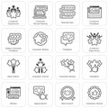 Simple Set of Testimonials Related Vector Icons