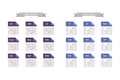 Simple set of types formats of document multimedia isolated icons