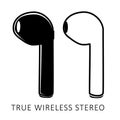 Simple set 2 Vector, TWS or True Wireless Stereo