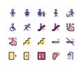 Wayfinding Filled Line Icons