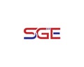 Simple SGE Letter Logo Icon Design Royalty Free Stock Photo