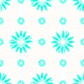 simple shabby chic cute aqua green floral on white checkered garden line texture. Royalty Free Stock Photo