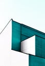 Simple shape modern design building detail view background