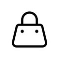 Shopping Bag Essential Icon Royalty Free Stock Photo
