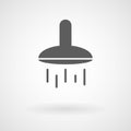 Simple shower icon, vector