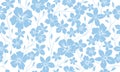 Simple silhouette classic floral seamless pattern. Flowers ornament background