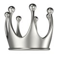 Simple silver crown