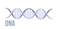 Simple simbol DNA structure vector background. Molecular structure. Flat 2D